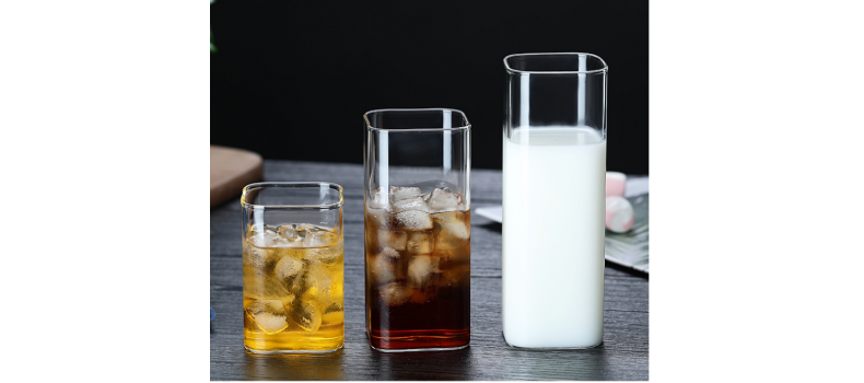 2025出新方口玻璃杯承接印花定制